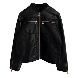 MCM Sports Legere vinyl and leather jacket